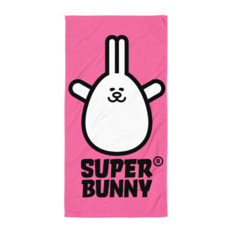 SuperBunny Bath & Beach Towel Pink