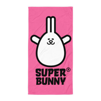SuperBunny Bath & Beach Towel Pink
